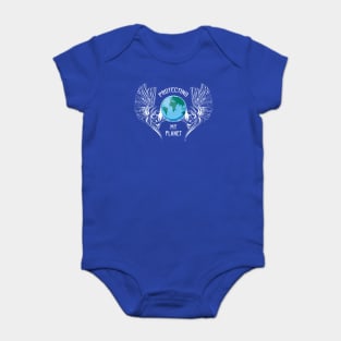 Protecting My Planet Eath Day Baby Bodysuit